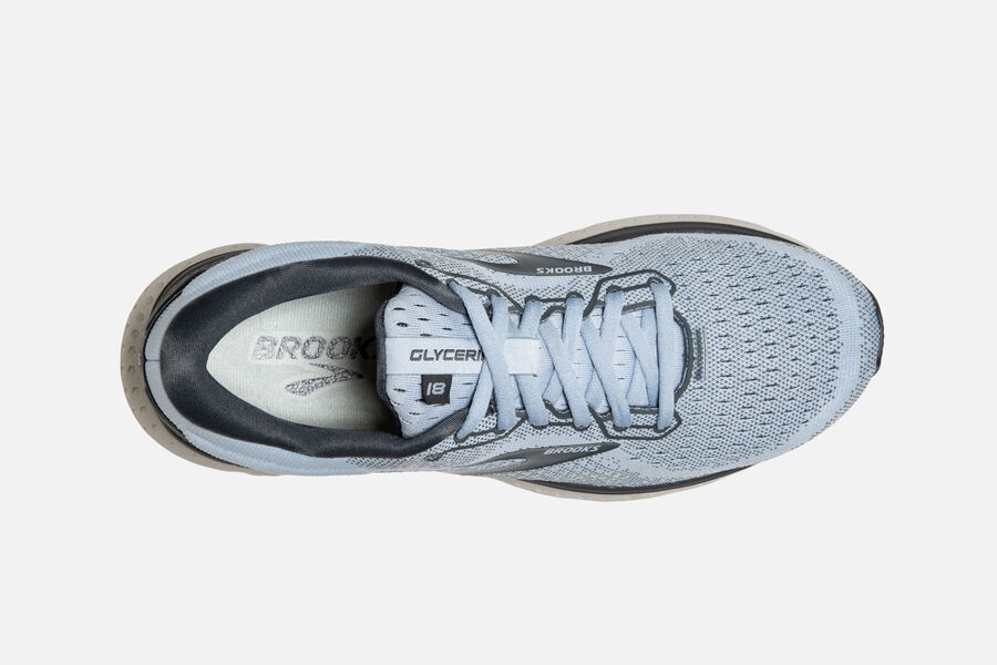 Brooks Running Shoes Womens Grey - Glycerin 18 Road - 0287-MRGYU